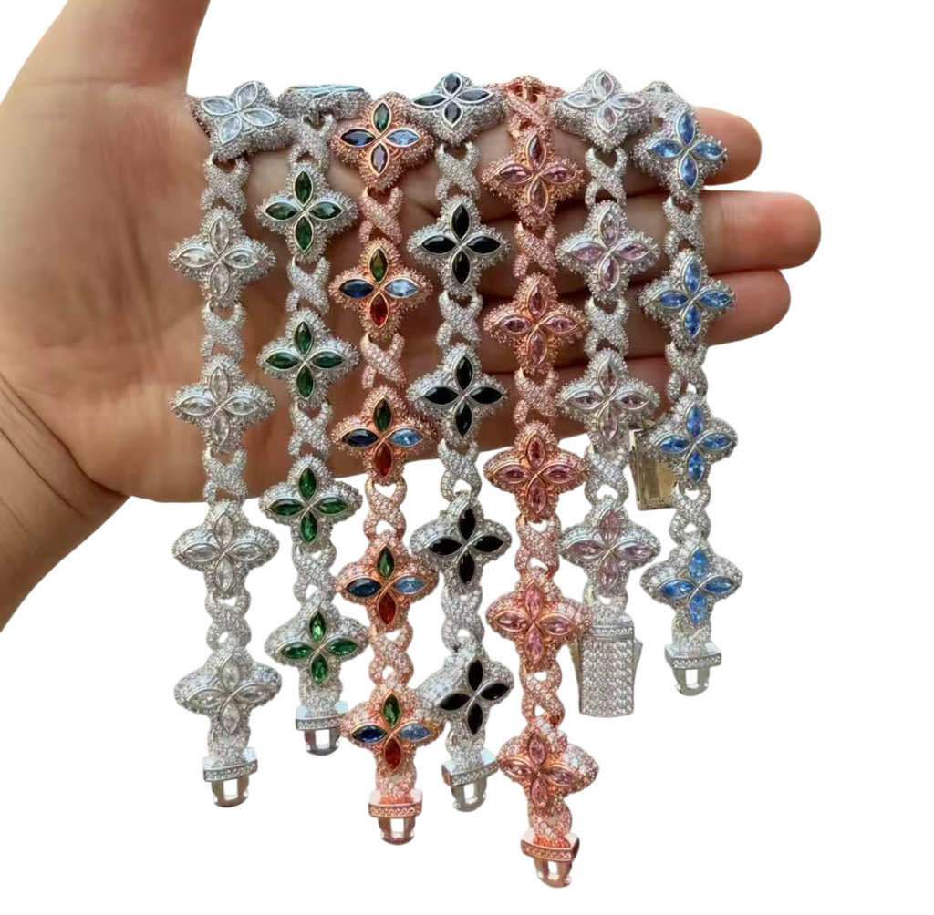 Iced Out Clover Chains