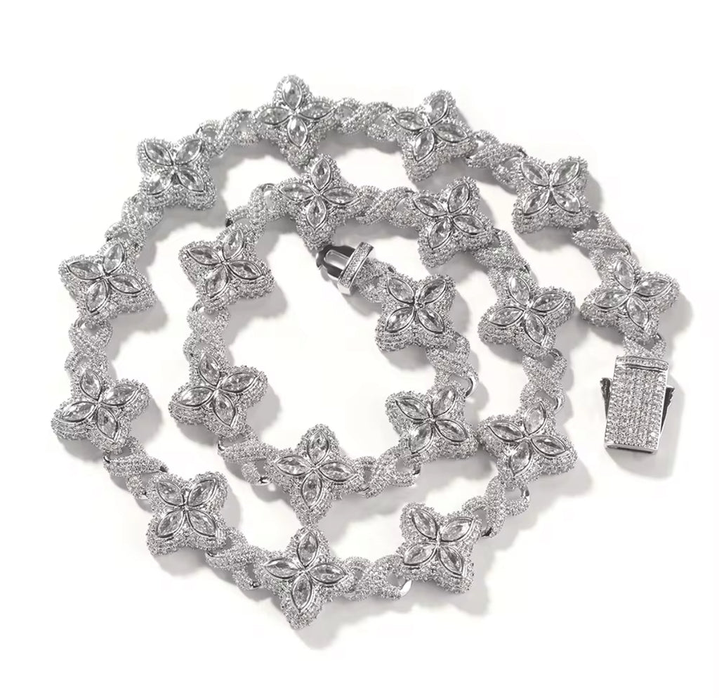 Iced Out Clover Chains