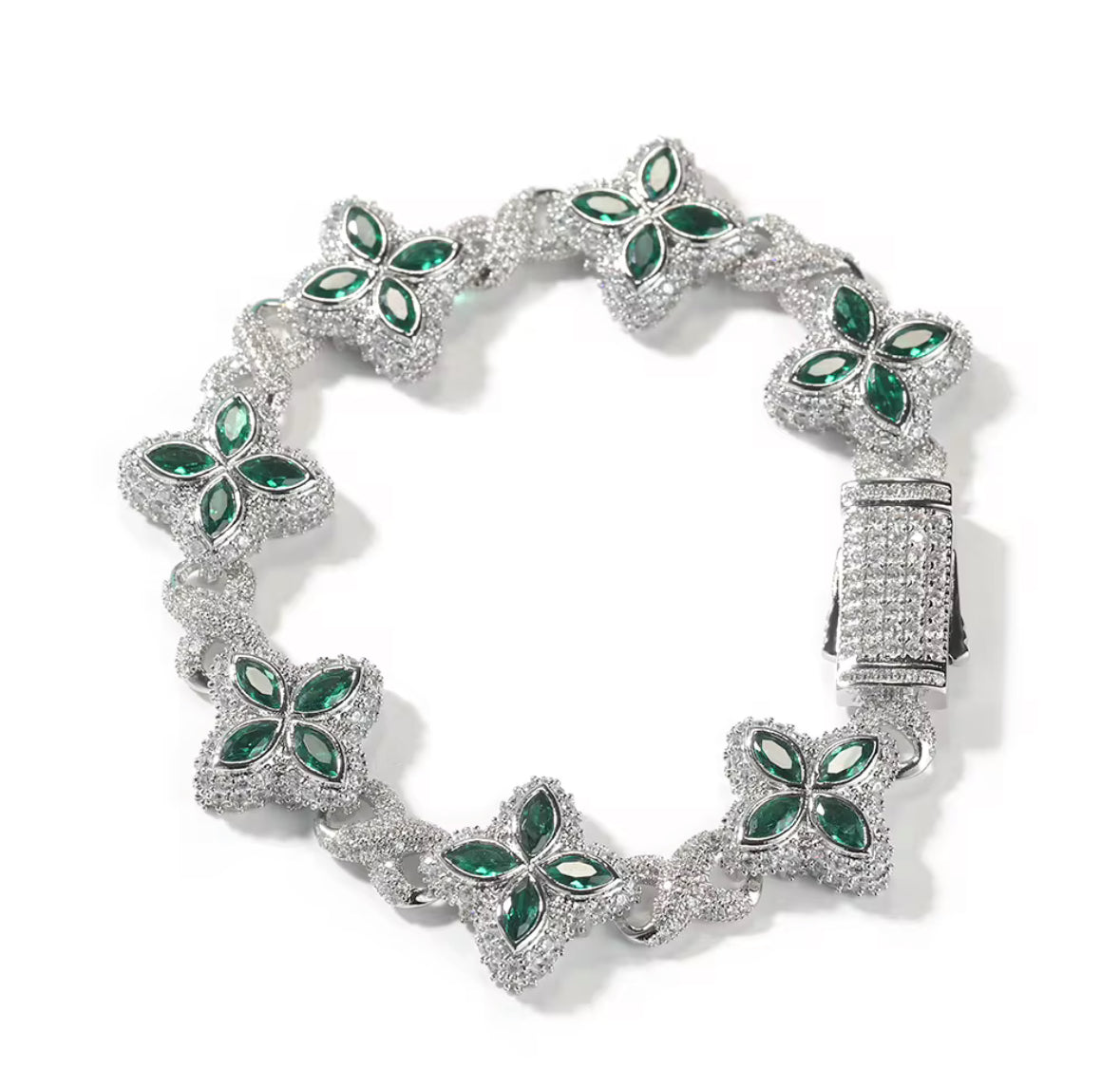 Iced Out Clover Bracelets