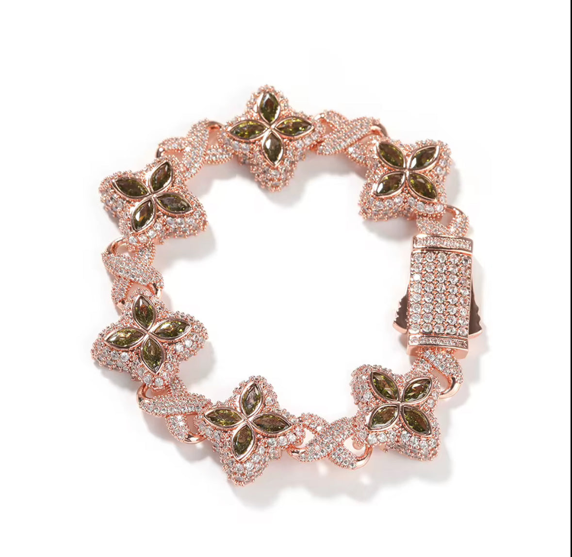 Iced Out Clover Bracelets